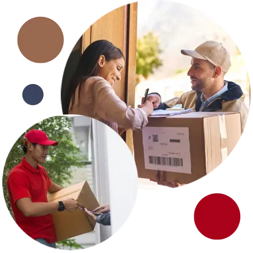 Professional packing team member wrapping items with protective bubble wrap in warehouse